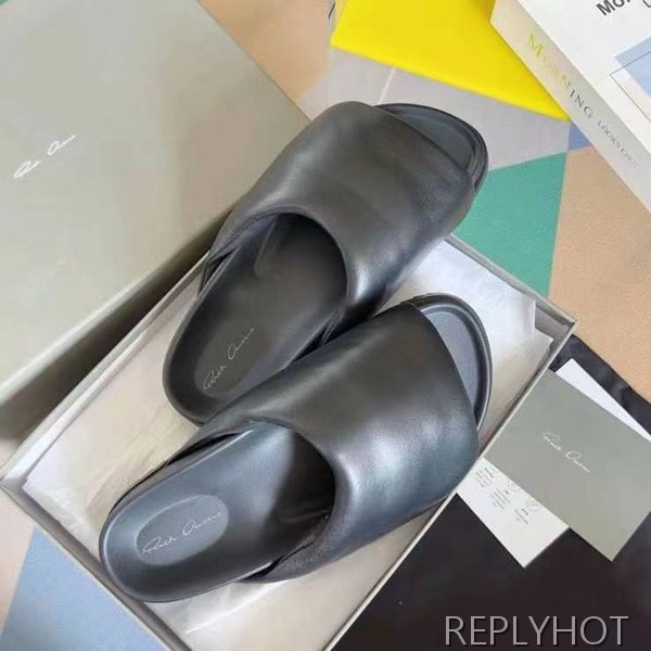 릭오웬스 2024 그래놀라스 패딩 슬리퍼 샌들 뮬 슬라이드 신발