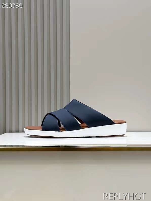 로로피아나 2024 크로스 스티치 레더 샌들 슬리퍼 슈즈 신발