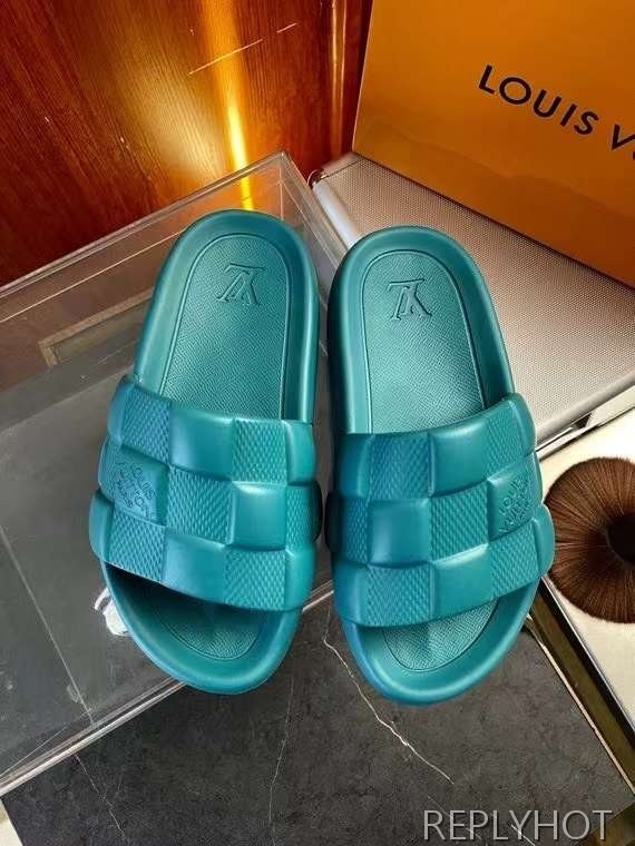 루이비통 2024 다미에 워터프론트 뮬 샌들 슬리퍼 신발