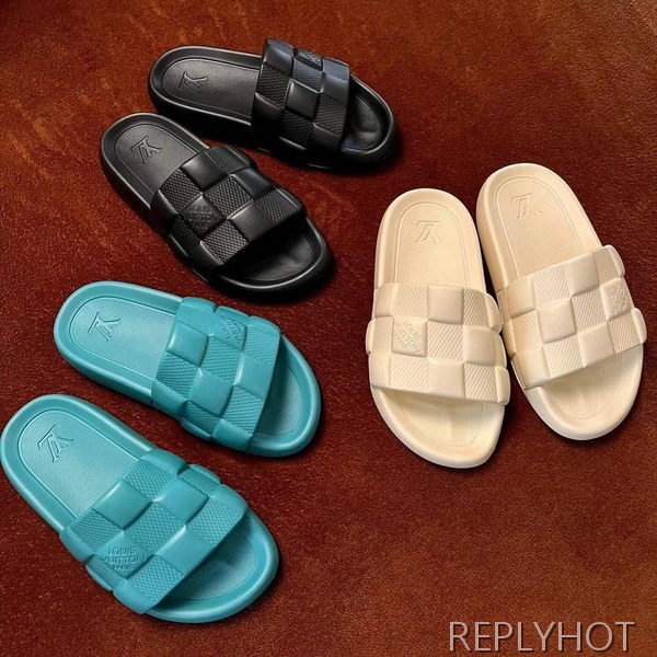 루이비통 2024 다미에 워터프론트 뮬 샌들 슬리퍼 신발