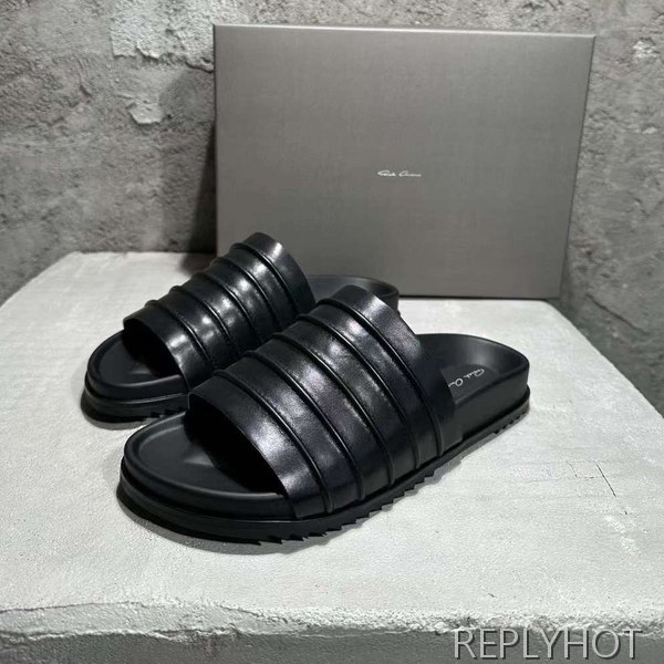 릭오웬스 2024 스트라이프 엠보 슬리퍼 샌들 신발
