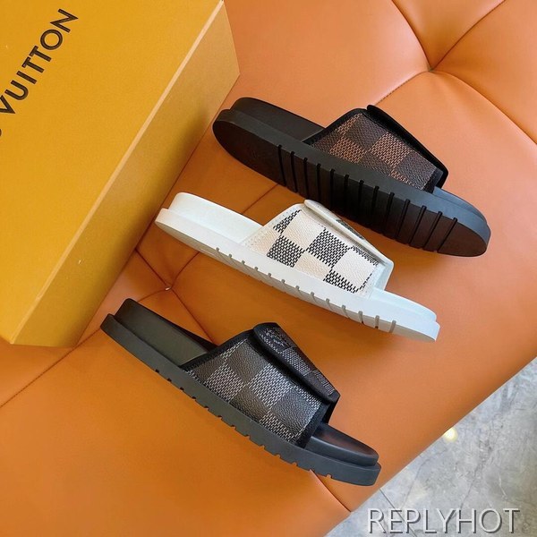 루이비통 2023 다미에 마이애미 뮬 샌들 슬리퍼