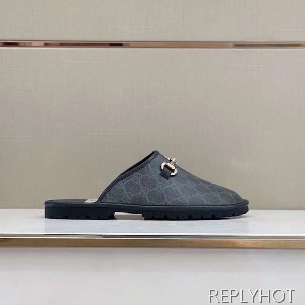 구찌 2023 남성 홀스빗 GG 슬리퍼 샌들 뮬