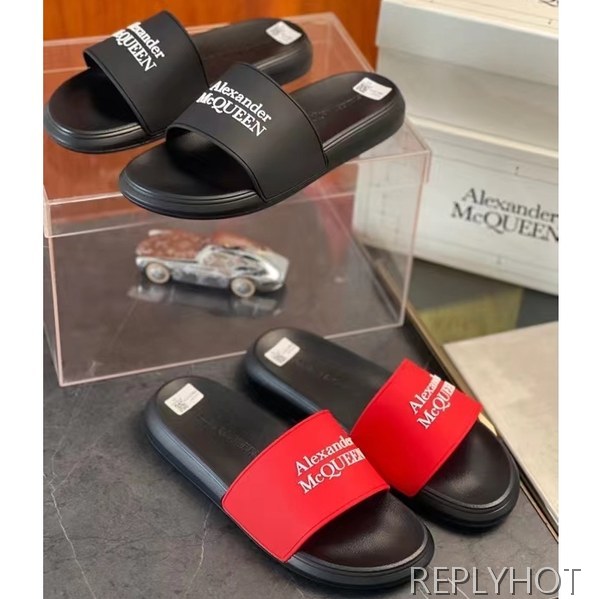 알렉산더맥퀸 2022 베이직 로고 비치 샌들