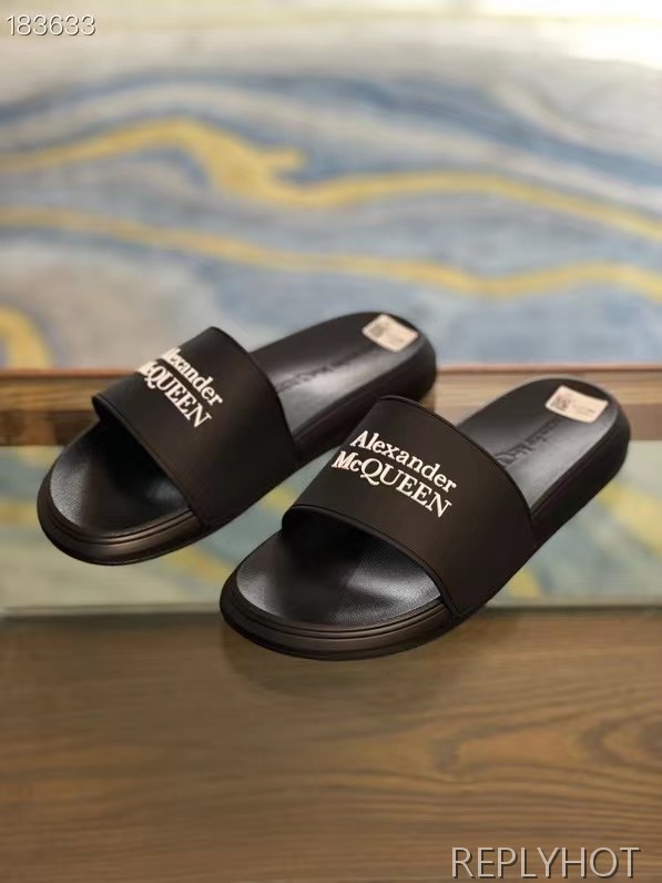 알렉산더맥퀸 2022 베이직 로고 비치 샌들
