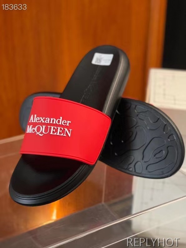 알렉산더맥퀸 2022 베이직 로고 비치 샌들