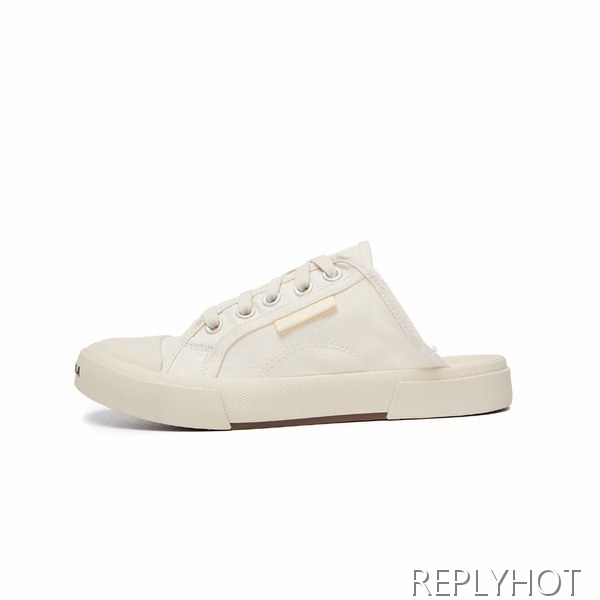 발렌시아가 2022 파리스 뮬 샌들 아이보리 화이트컬러