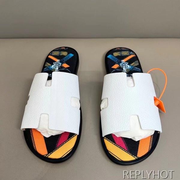 에르메스 2022 멀티패턴 화이트 이즈미르 샌들