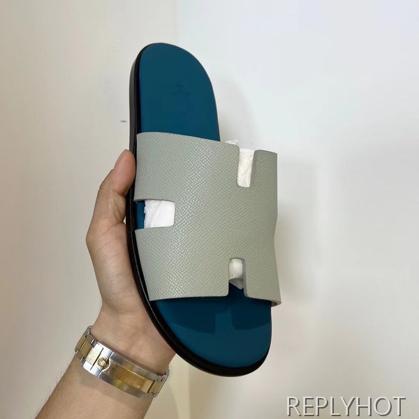 에르메스 2022 투톤 블루 이즈미르 샌들