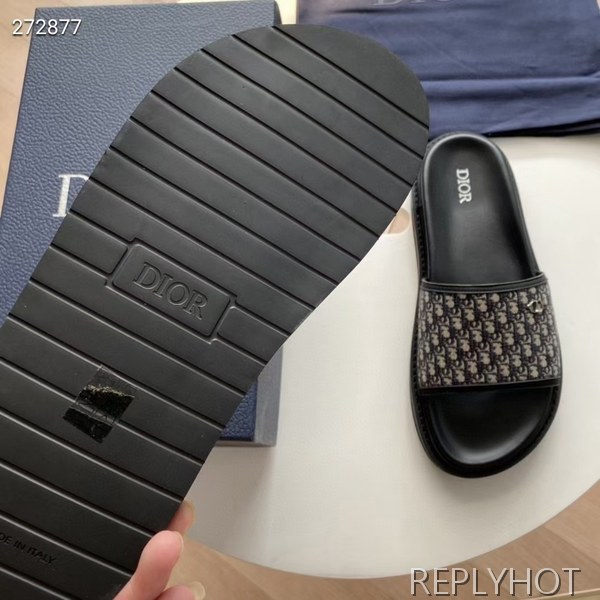 디올 2021 오블리크 슬라이드 샌들