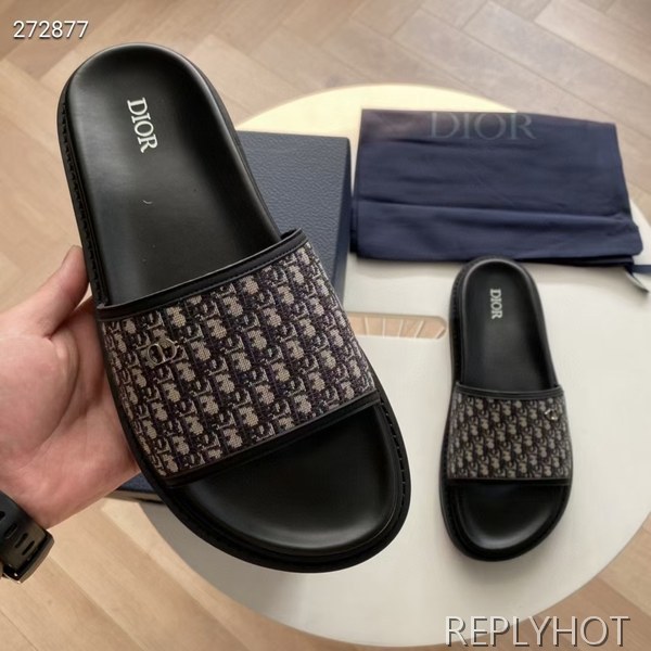 디올 2021 오블리크 슬라이드 샌들