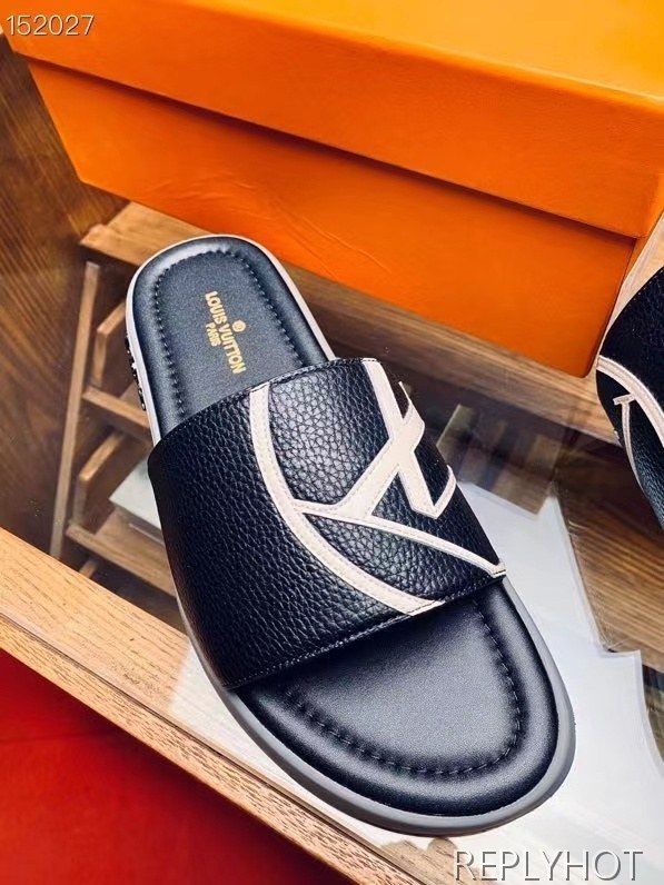 루이비통 2021 써클LV 로고 슬라이드 샌들