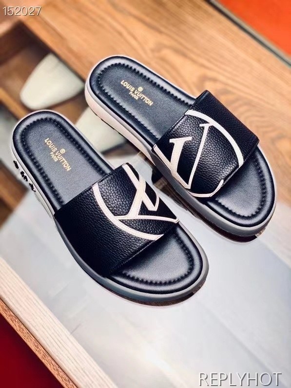 루이비통 2021 써클LV 로고 슬라이드 샌들