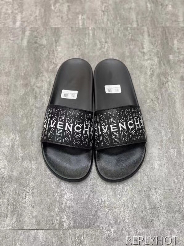 지방시 2021 로고 스티치 비치 샌들