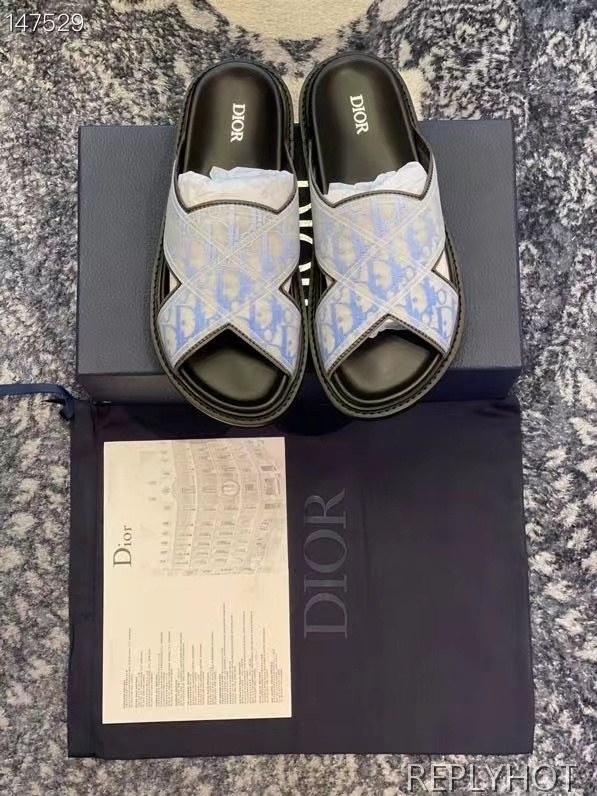 디올 2021 x 스트랩 오블리크 샌들