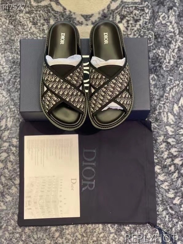 디올 2021 x 스트랩 오블리크 샌들