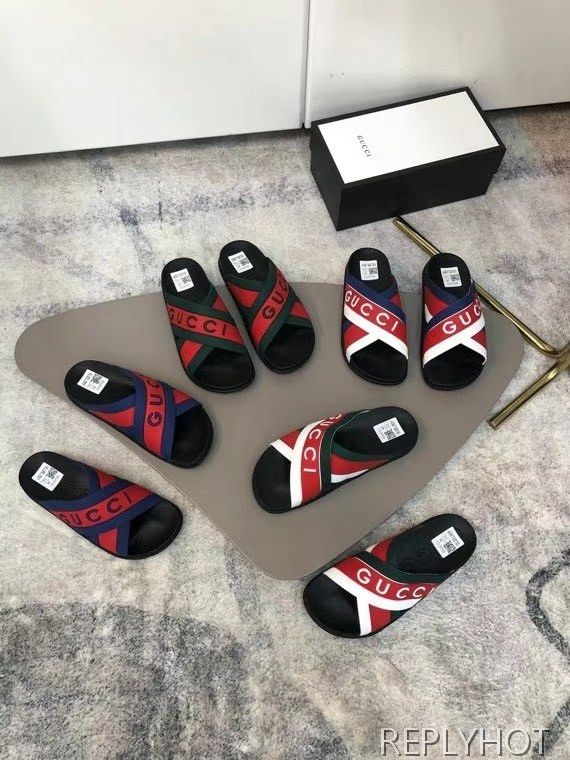 구찌 2021 X 로고 스트랩 샌들