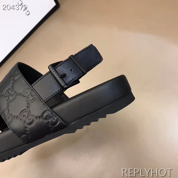 구찌 2021 로고버클 투스트랩 샌들