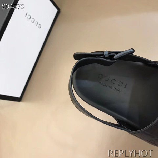 구찌 2021 로고버클 투스트랩 샌들