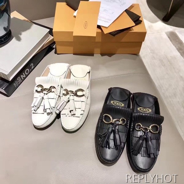 토즈 슬리퍼 블랙