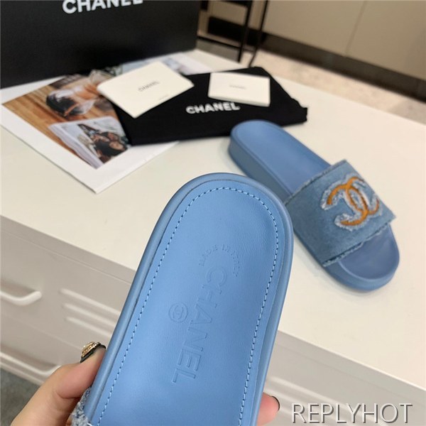 샤넬 여성용 데님 슬리퍼 C50995-1 2020/신상