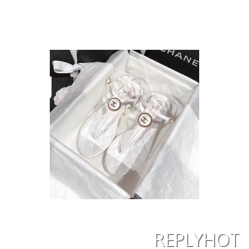 샤넬 coco 샌들 화이트