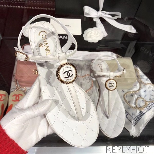 샤넬 coco 샌들 화이트