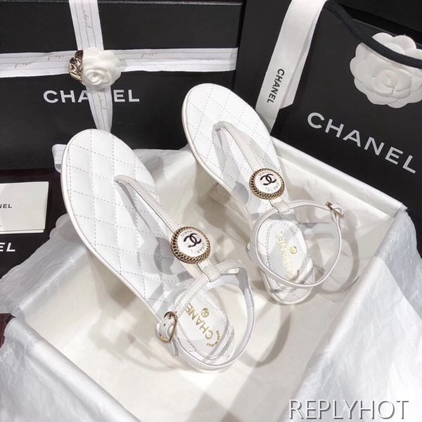 샤넬 coco 샌들 화이트