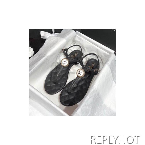 샤넬 coco 샌들 블랙