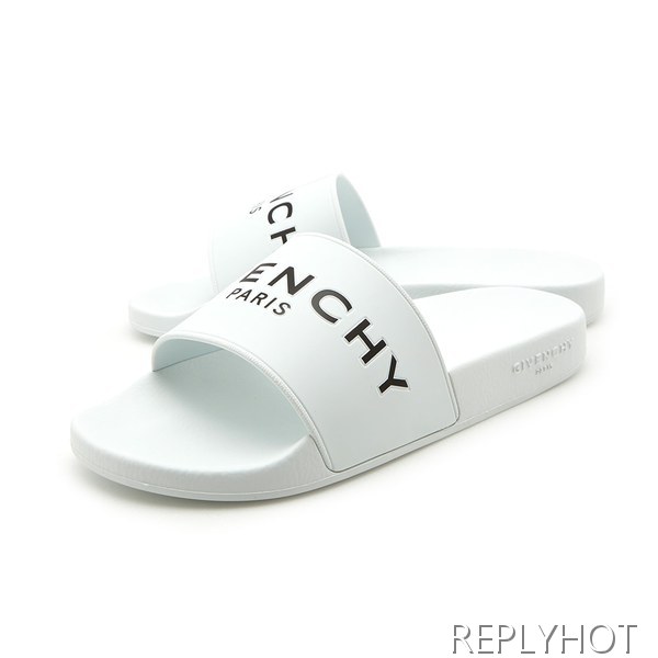 Givenchy 지방시 로고 슬라이드 슬리퍼 블랙,화이트