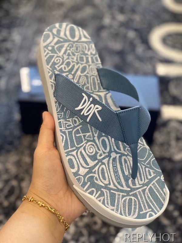 디올 2020 스투시 콜라보 플립플랍 샌들