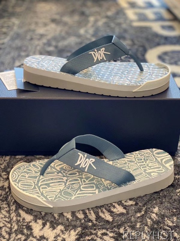 디올 2020 스투시 콜라보 플립플랍 샌들