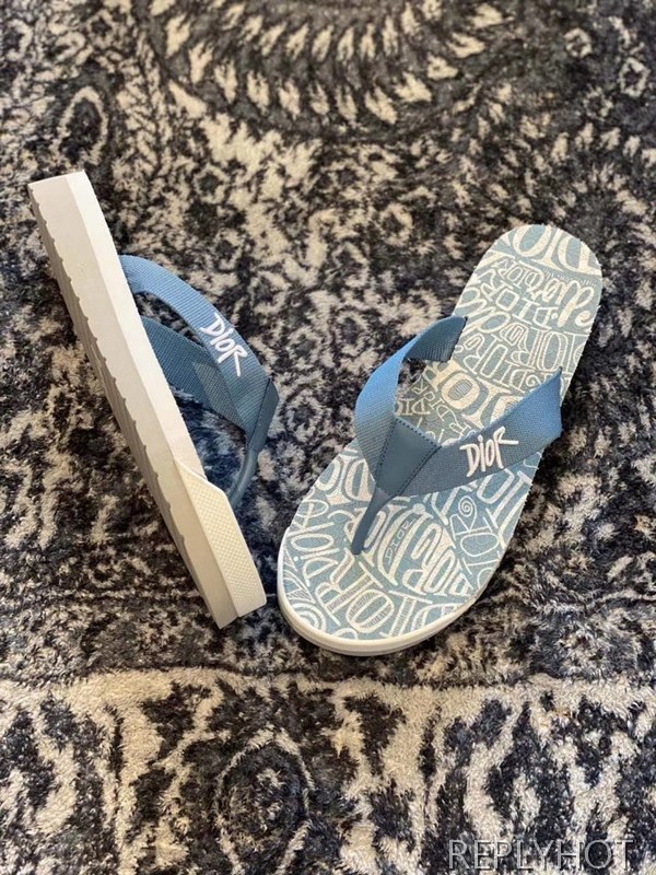디올 2020 스투시 콜라보 플립플랍 샌들