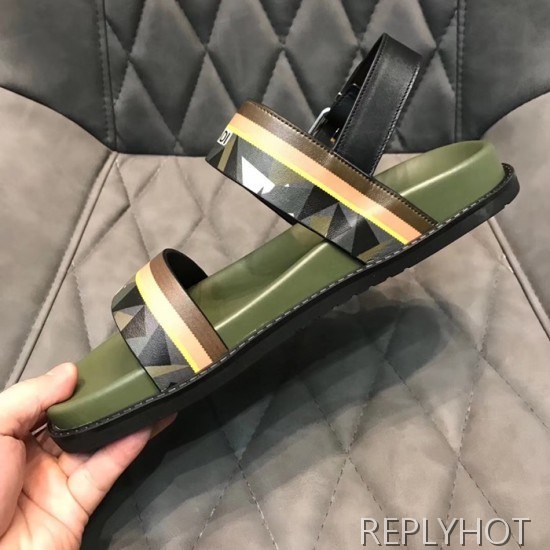 Fendi 2020 Mens Leather Sandal