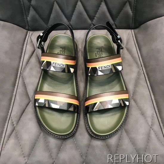 Fendi 2020 Mens Leather Sandal