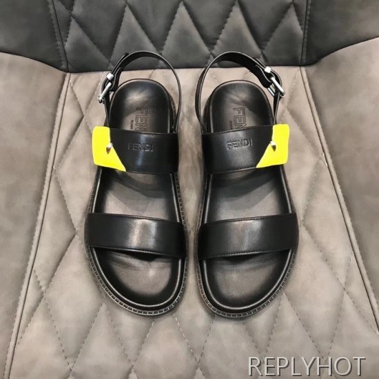 Fendi 2020 Mens Leather Sandal