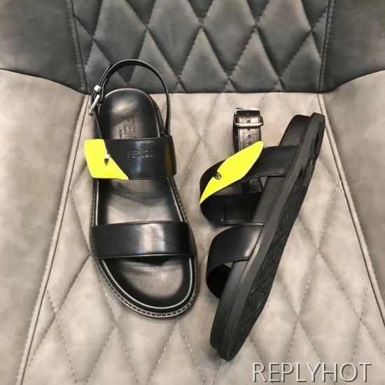Fendi 2020 Mens Leather Sandal