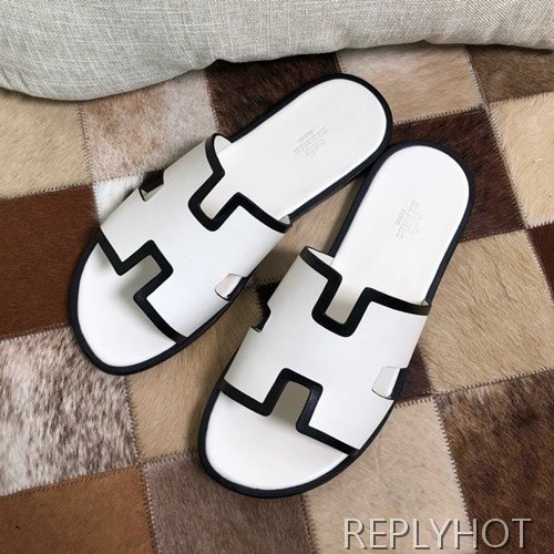 Hermes 2020 Mens Leather Slipper