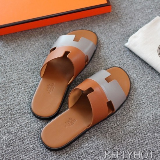 Hermes 2020 Mens Epsom Leather Slipper