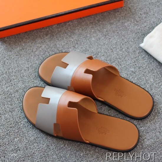 Hermes 2020 Mens Epsom Leather Slipper