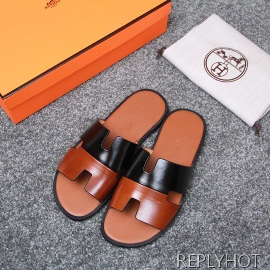 Hermes 2020 Mens Epsom Leather Slipper