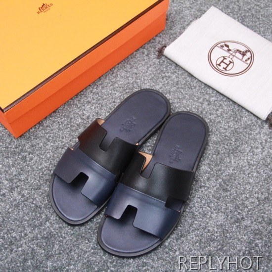 Hermes 2020 Mens Epsom Leather Slipper