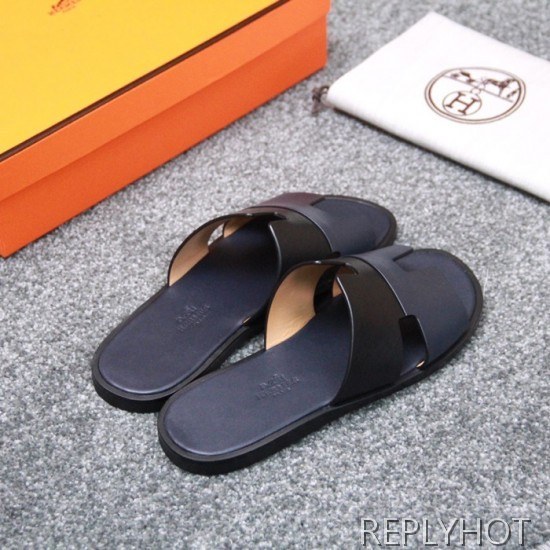 Hermes 2020 Mens Epsom Leather Slipper