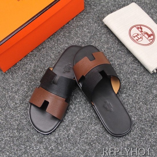 Hermes 2020 Mens Epsom Leather Slipper