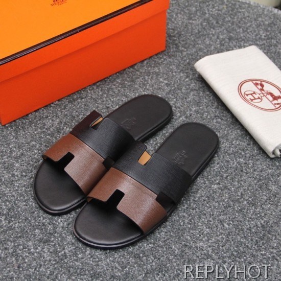 Hermes 2020 Mens Epsom Leather Slipper