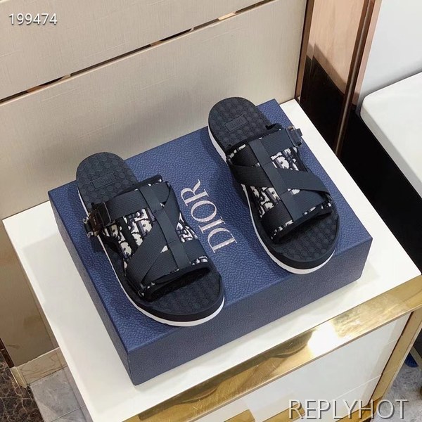 디올 2020 . 오블리크 샌들 블랙컬러