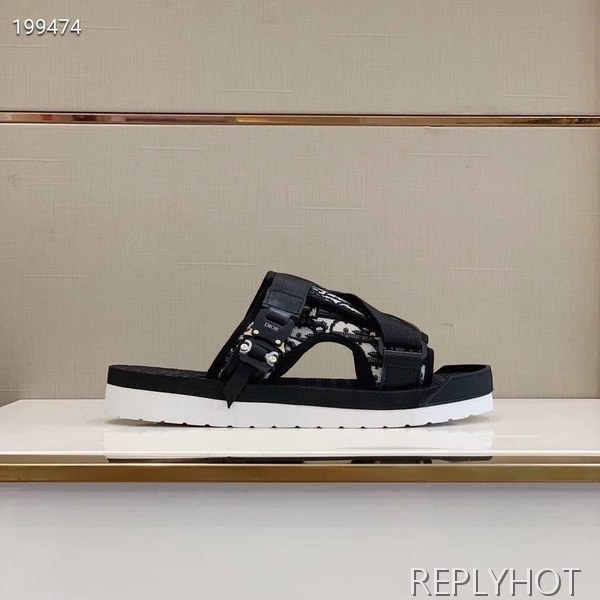 디올 2020 . 오블리크 샌들 블랙컬러