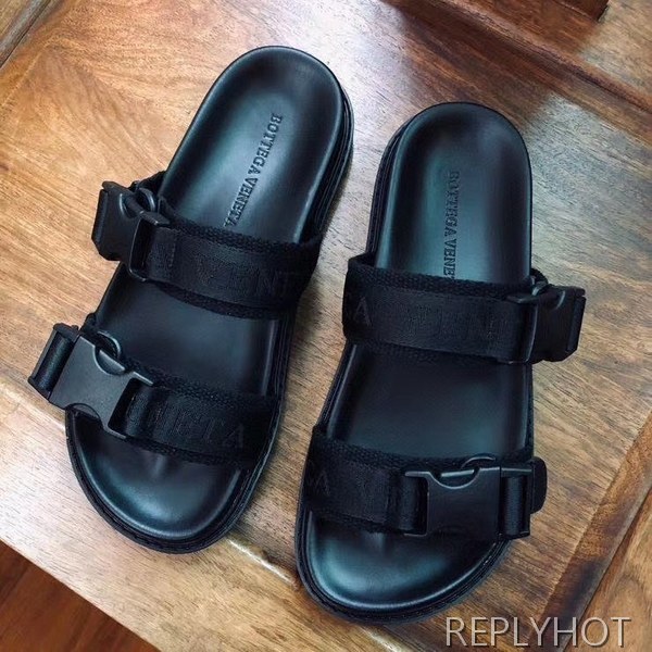 보테가베네타 2020 로고 더블스트랩 비치샌들