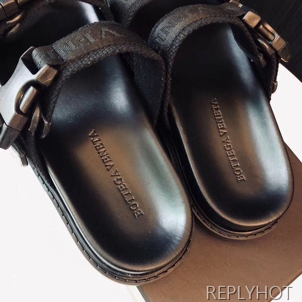 보테가베네타 2020 로고 더블스트랩 비치샌들