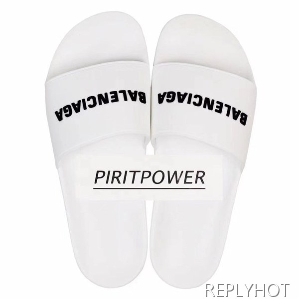 발렌시아가 2020 엠보로고슬리퍼 화이트컬러